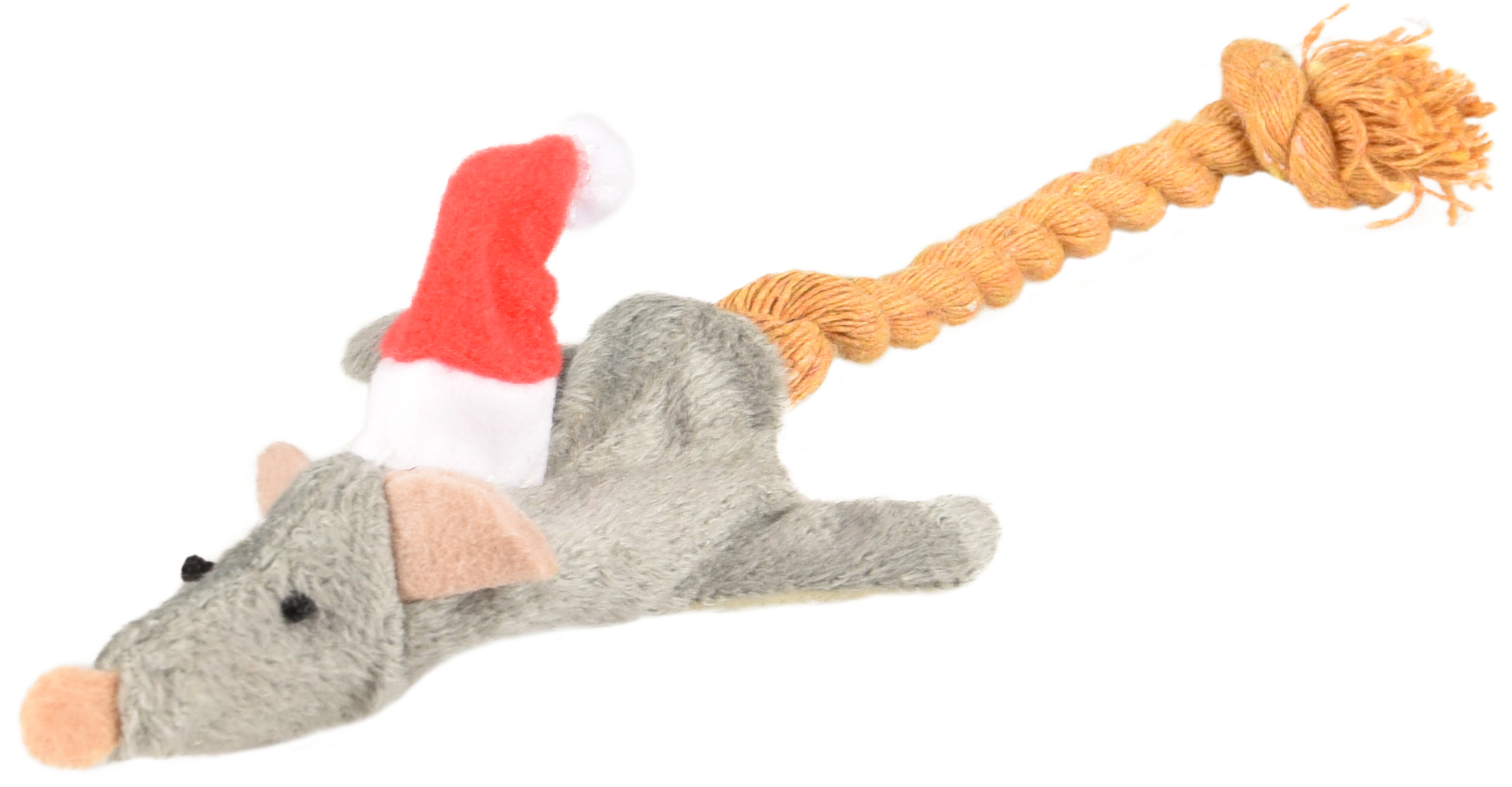 Flamingo Christmas Toy Mouse Beige Brown Grey Red White 