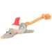 Kerst Speelgoed Muis Beige Bruin Grijs Rood Wit 