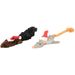 Kerst Speelgoed Muis Beige Bruin Grijs Rood Wit 