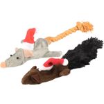 Christmas Toy Mouse Beige Brown Grey Red White 