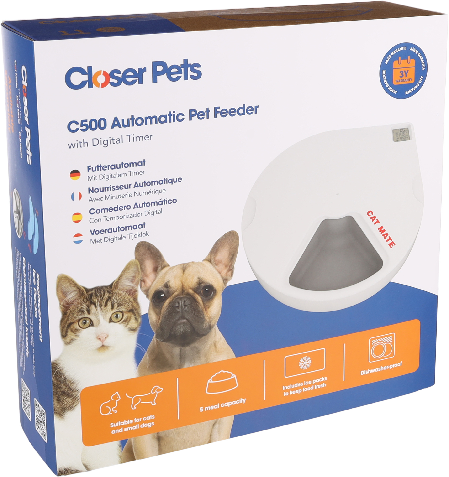 Cat mate food clearance dispenser