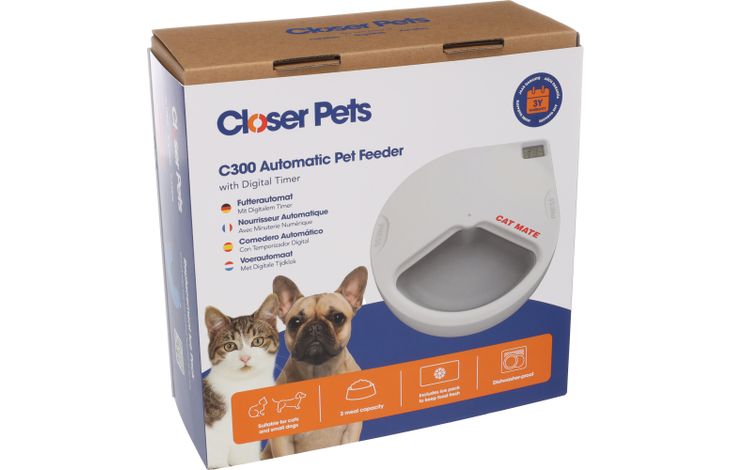 Pet Mate® Voerautomaat Cat Mate Wit