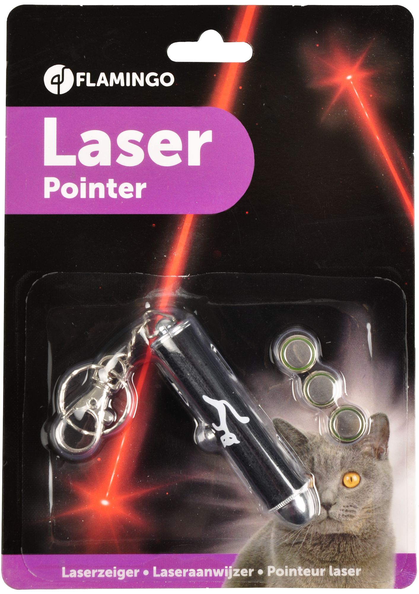 Flamingo Gioco elettronico Laser Wendell  Nero