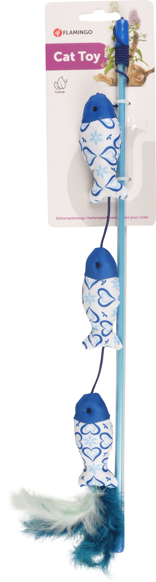 Flamingo Juguete Ice Caña & Pez Azul & Blanco