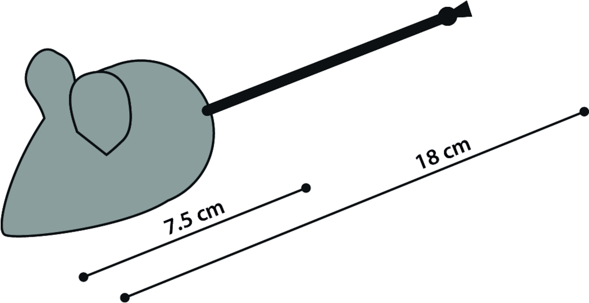 Flamingo Toy Ice Mouse Blue & White