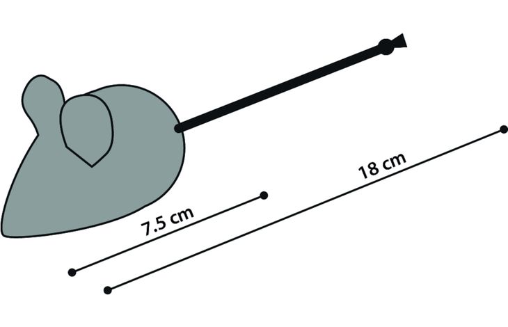 Flamingo Toy Ice Mouse Blue & White