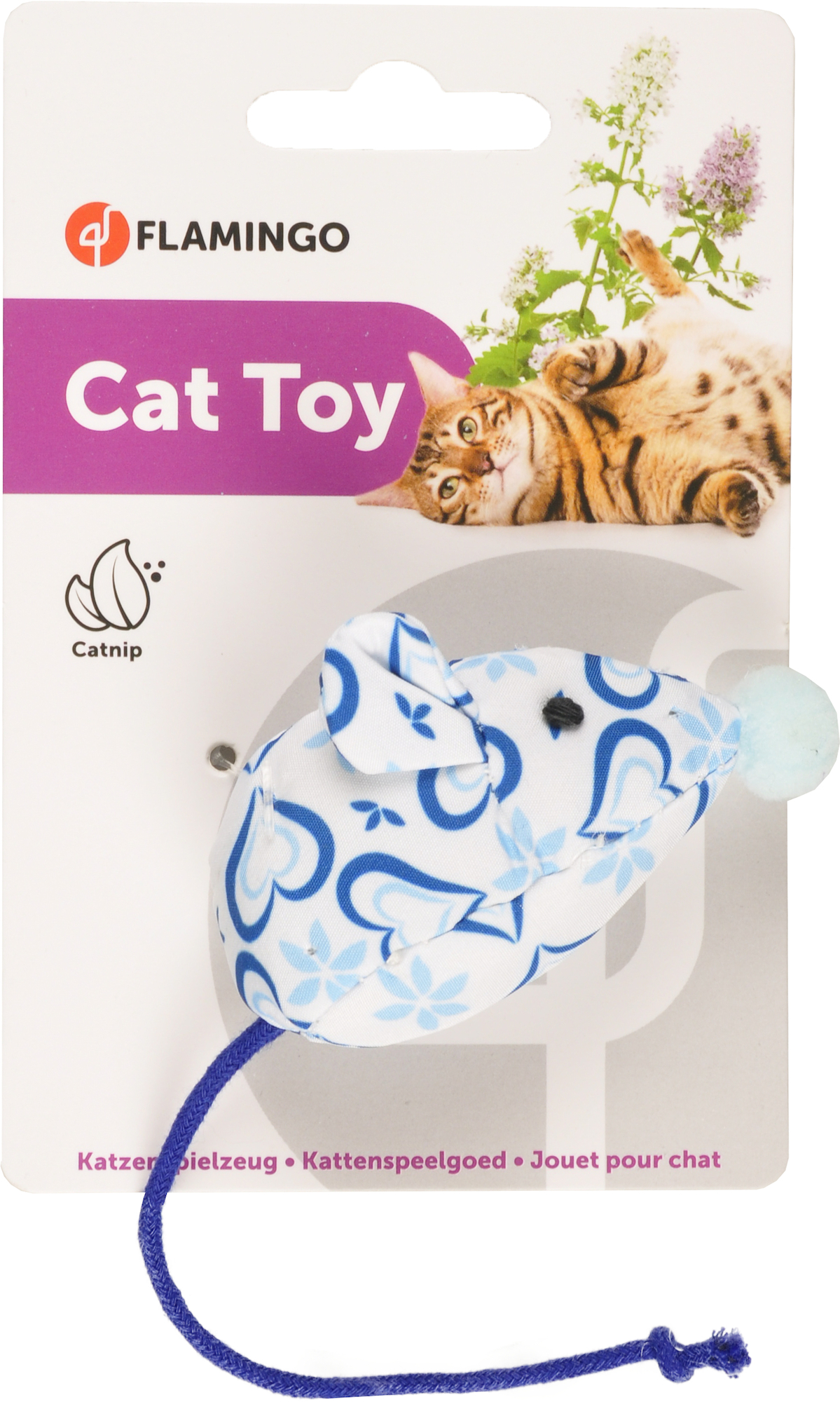 Flamingo Toy Ice Mouse Blue & White