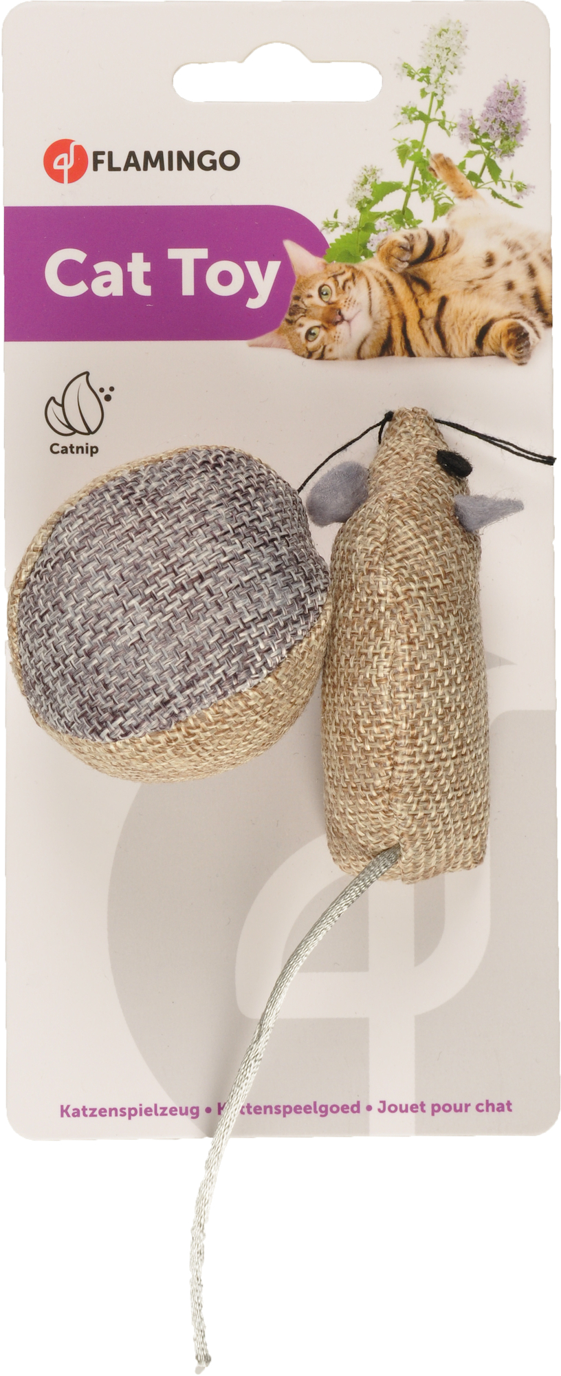 Flamingo Toy Juns Ball & Mouse Beige