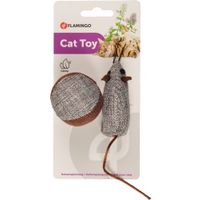 Flamingo Speelgoed Juns Bal & Muis Grijs