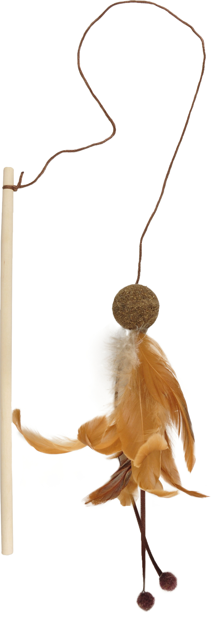 Flamingo Toy Penken Dangler with ball Brown