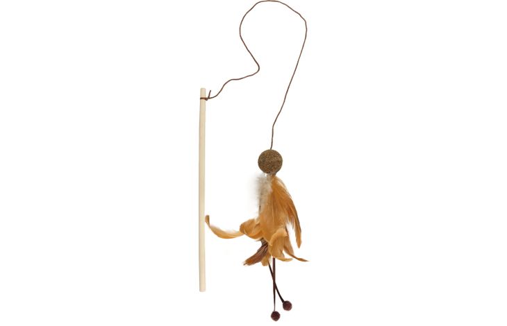Flamingo Toy Penken Dangler with ball Brown