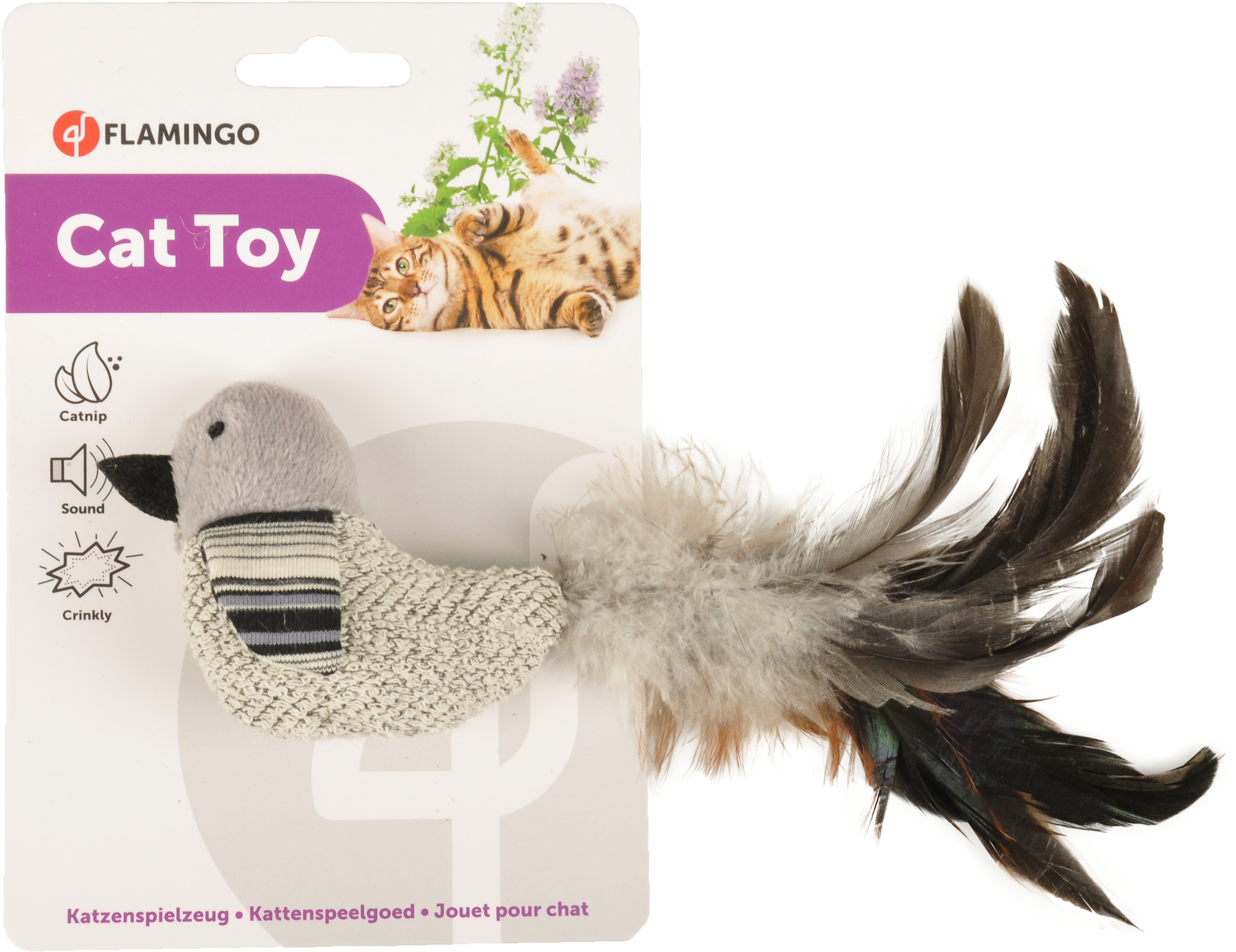 Flamingo Toy Pirin Bird Grey