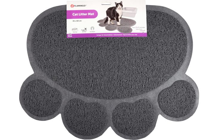 Flamingo Kattenbakmat Pitou Matti Grijs