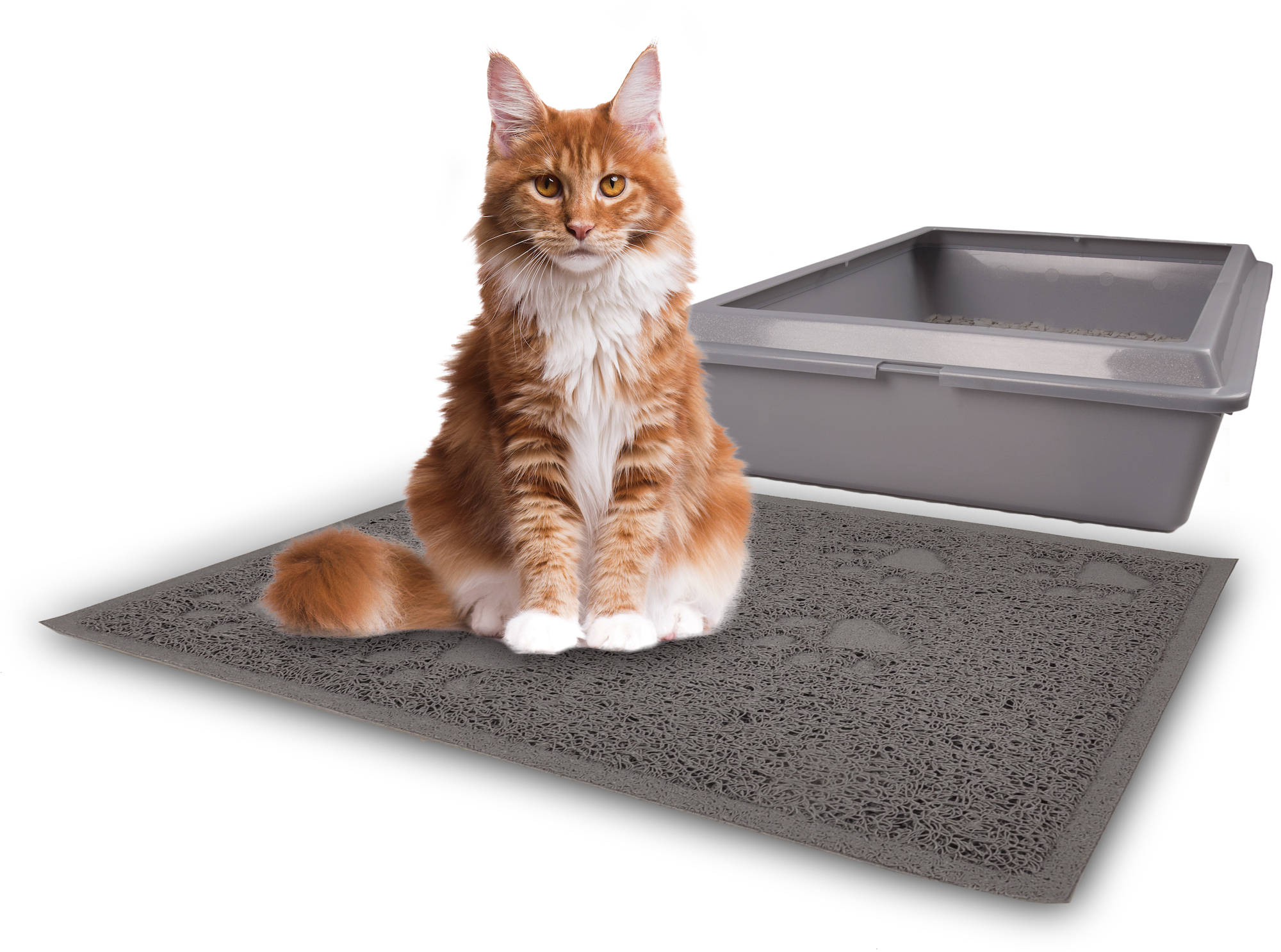 Flamingo Cat litter tray mat Tumbi Matti Grey