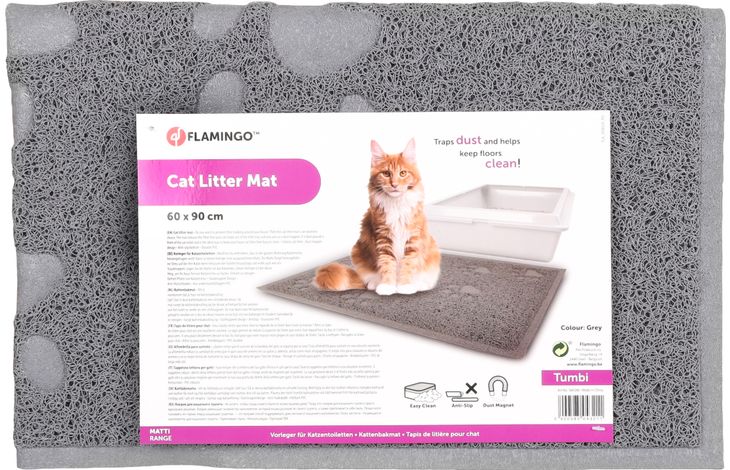Flamingo Kattenbakmat Tumbi Matti Grijs