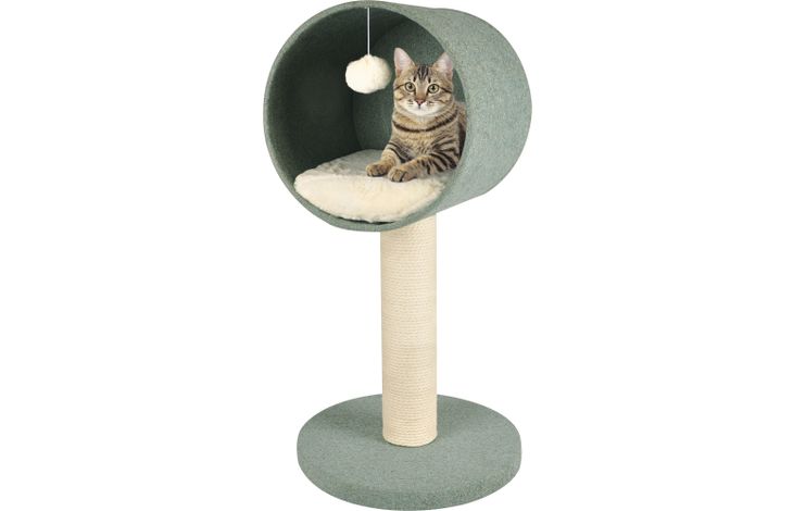 Flamingo Scratching tree  Scandi Mint green & White