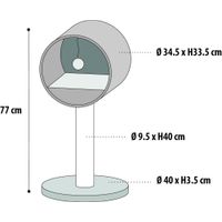 Flamingo Scratching tree  Scandi Mint green & White