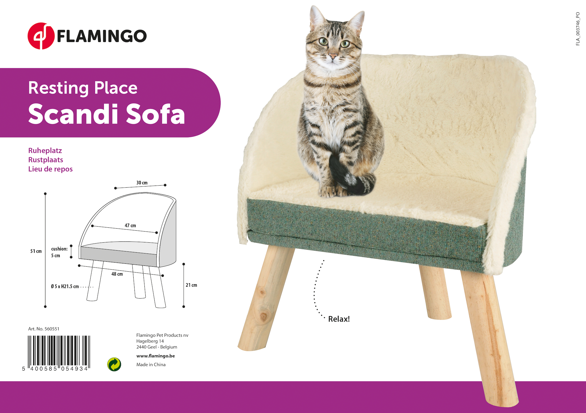 Flamingo Furniture Scandi Mint green