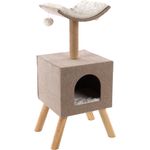 Scratching tree  Scandi Beige & Natural & White