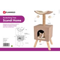 Flamingo Krabpaal Scandi Beige & Naturel & Wit