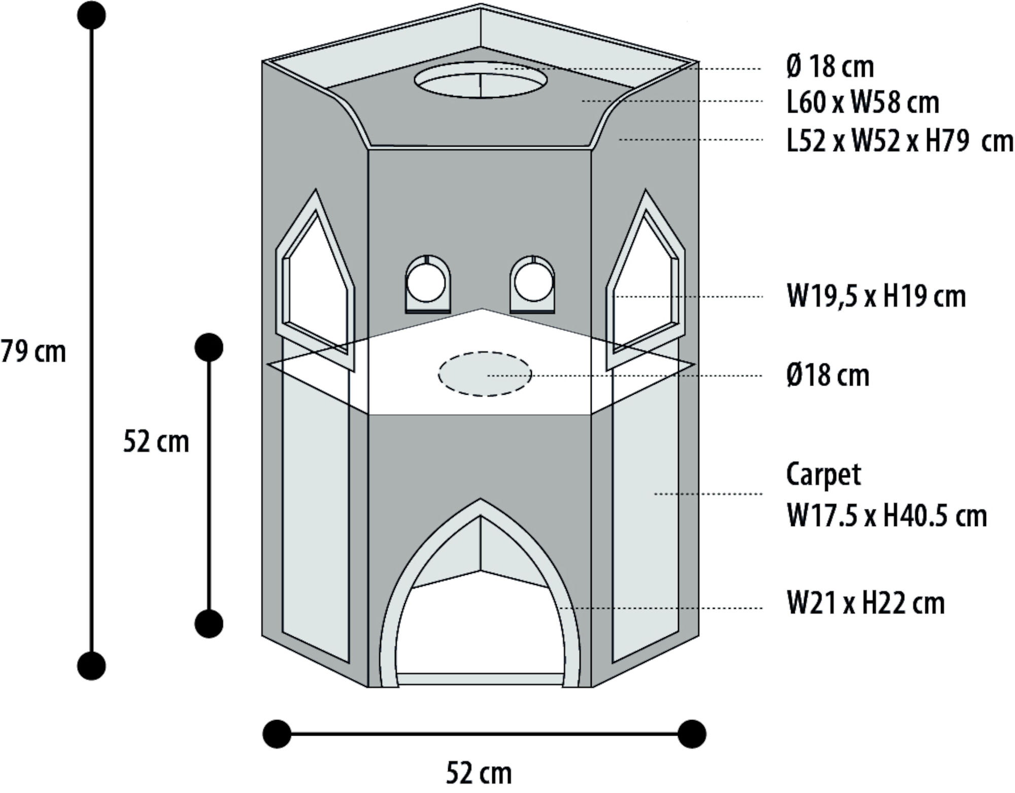 Flamingo Krabton Bronko Donkergrijs