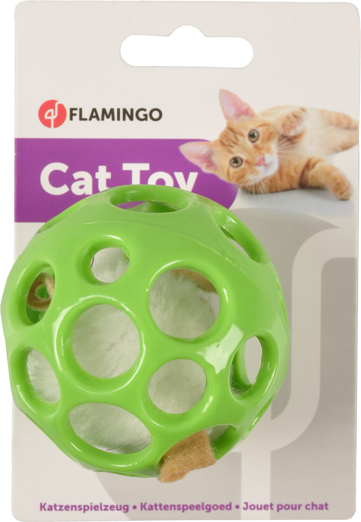 Flamingo Toy Wulfert Mouse in ball Green