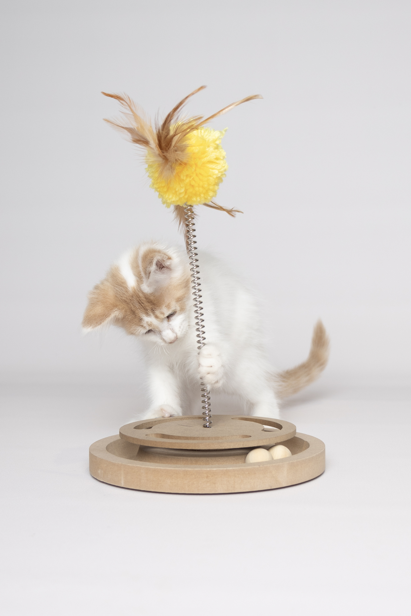 Flamingo Krabspeelgoed Kitty Lichtbruin