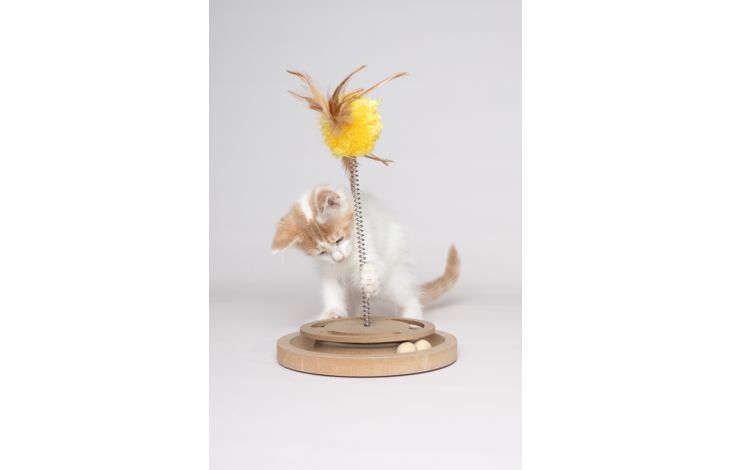 Flamingo Krabspeelgoed Kitty Lichtbruin