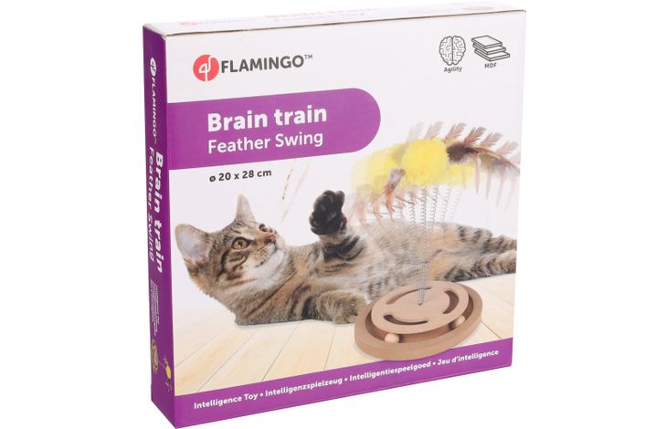Flamingo Krabspeelgoed Kitty Lichtbruin