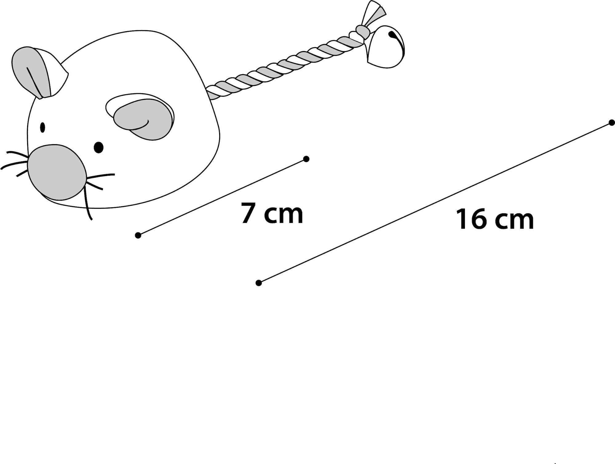 Flamingo Toy Jerry Mouse Light grey