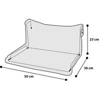 Flamingo Radiatorhangmat Rechthoekig Grijs