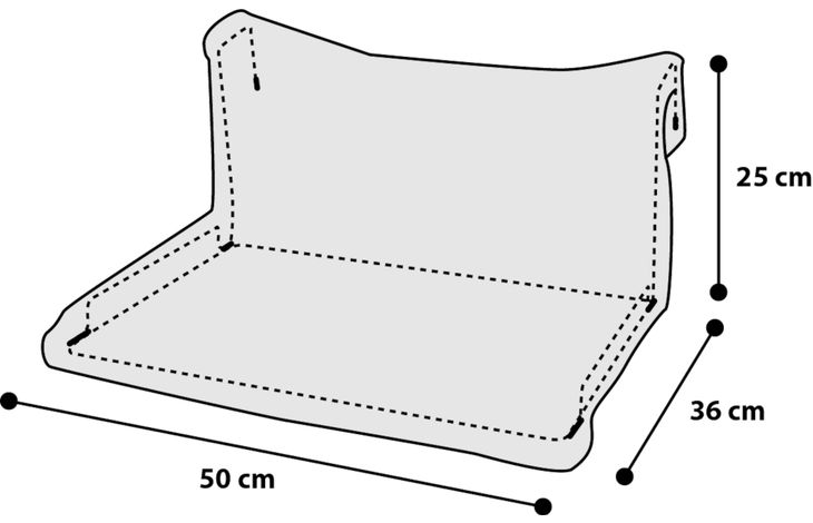 Flamingo Radiatorhangmat Rechthoekig Grijs