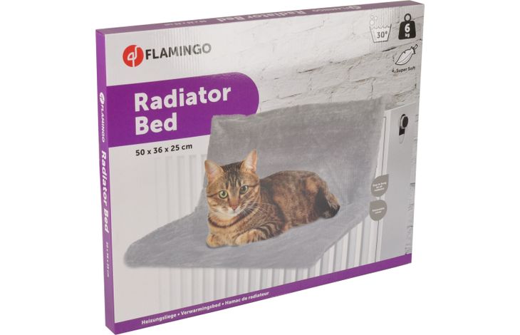 Flamingo Radiatorhangmat Rechthoekig Grijs