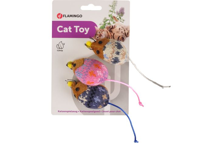 Flamingo Speelgoed Wymer Muis Meerkleurig