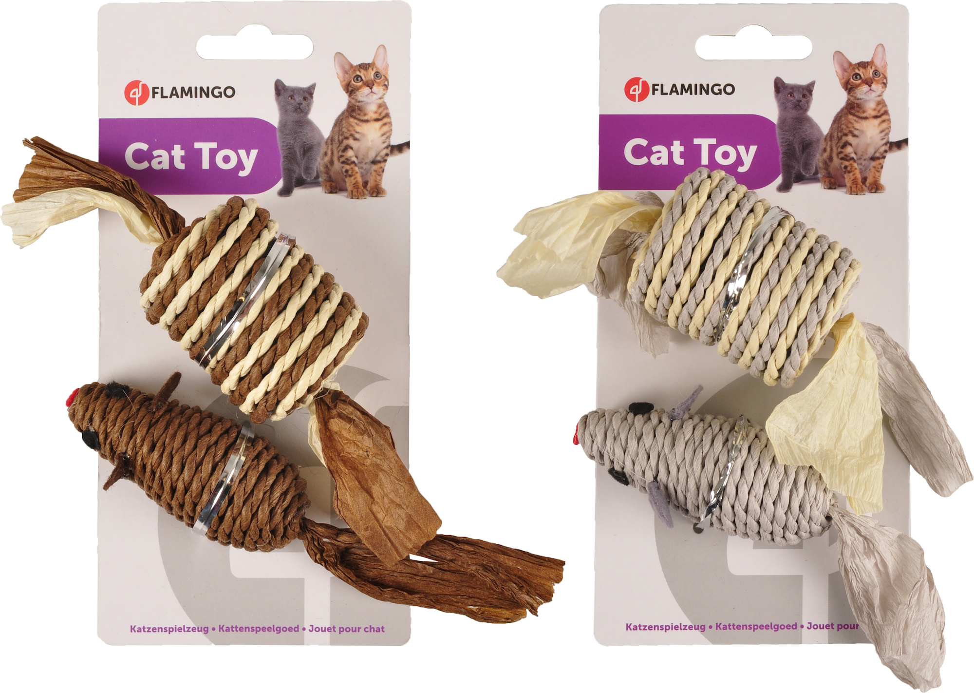 Flamingo Speelgoed Wahan Muis Rol Meerdere kleuren