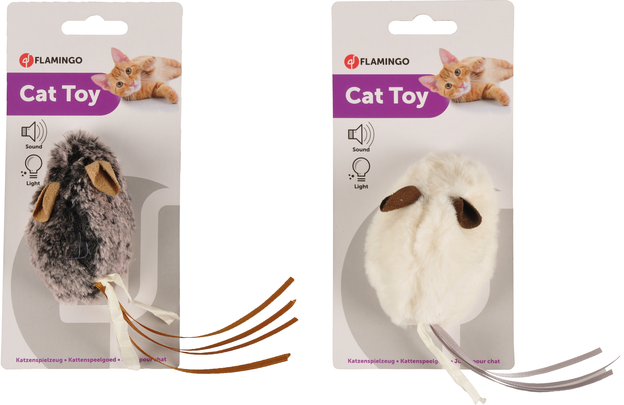 Flamingo Elektronisch Speelgoed Mosja Muis Meerdere kleuren