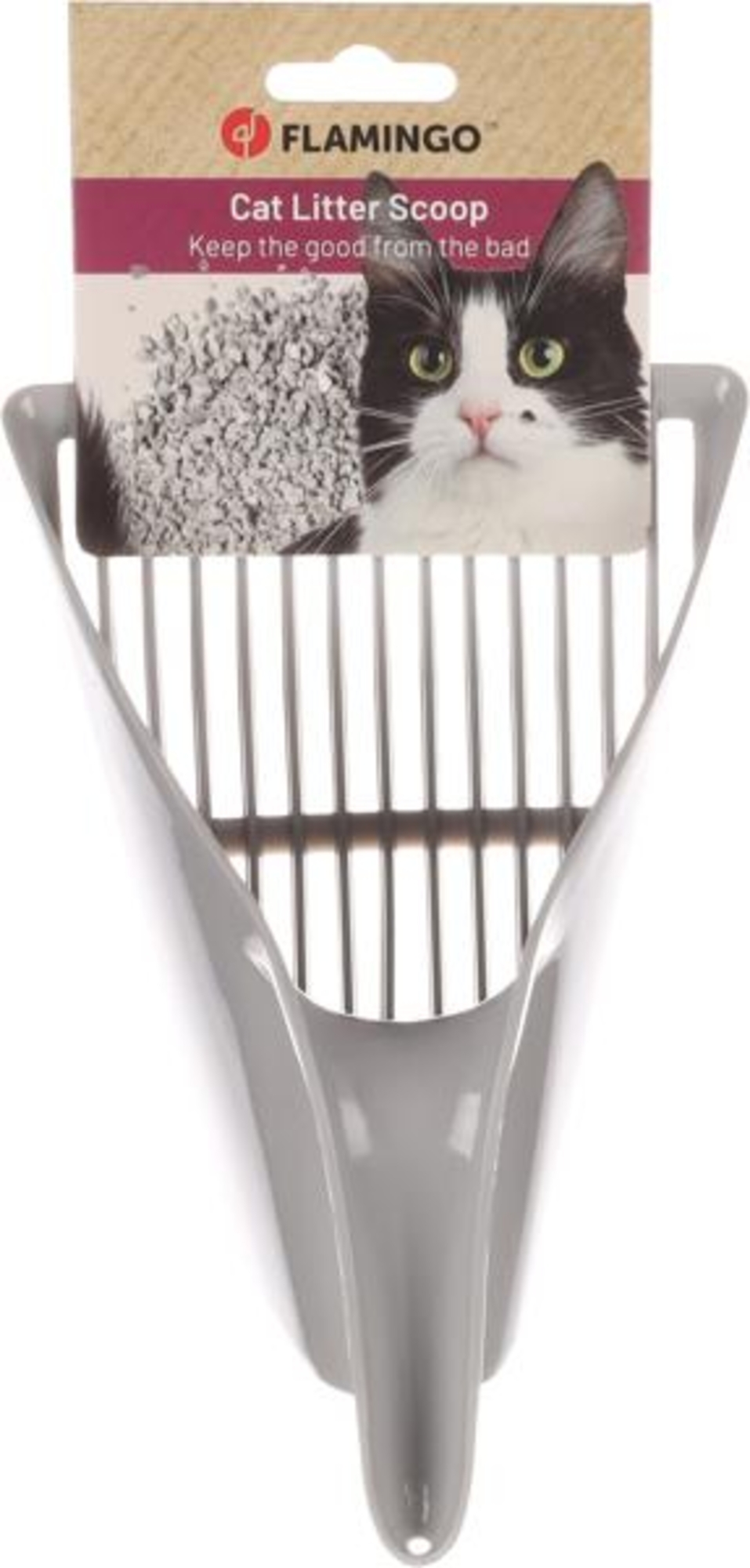Flamingo Cat litter scoop Cup Grey