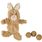 Toy Tux Rabbit & Ball Light brown