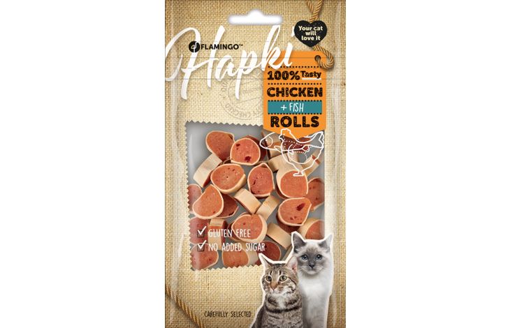 Flamingo Snacks Hapki Sushi rolls Fish & with chicken 