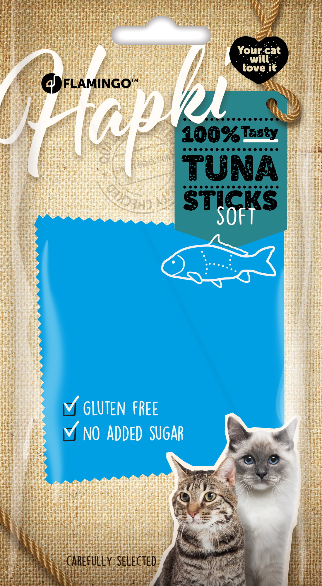 Flamingo Friandises Hapki Lanières avec thon 