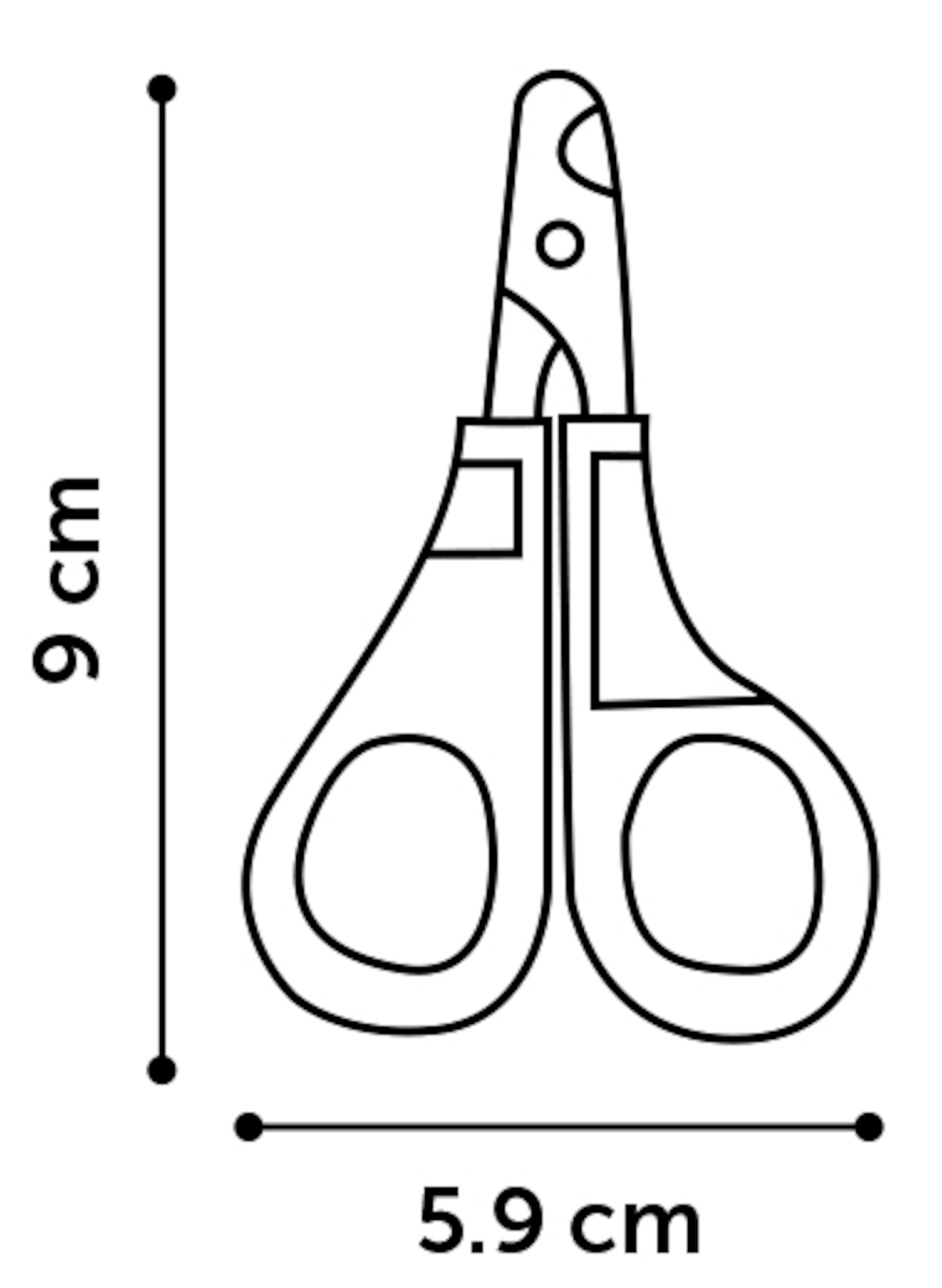 Flamingo Nail scissors Fausto