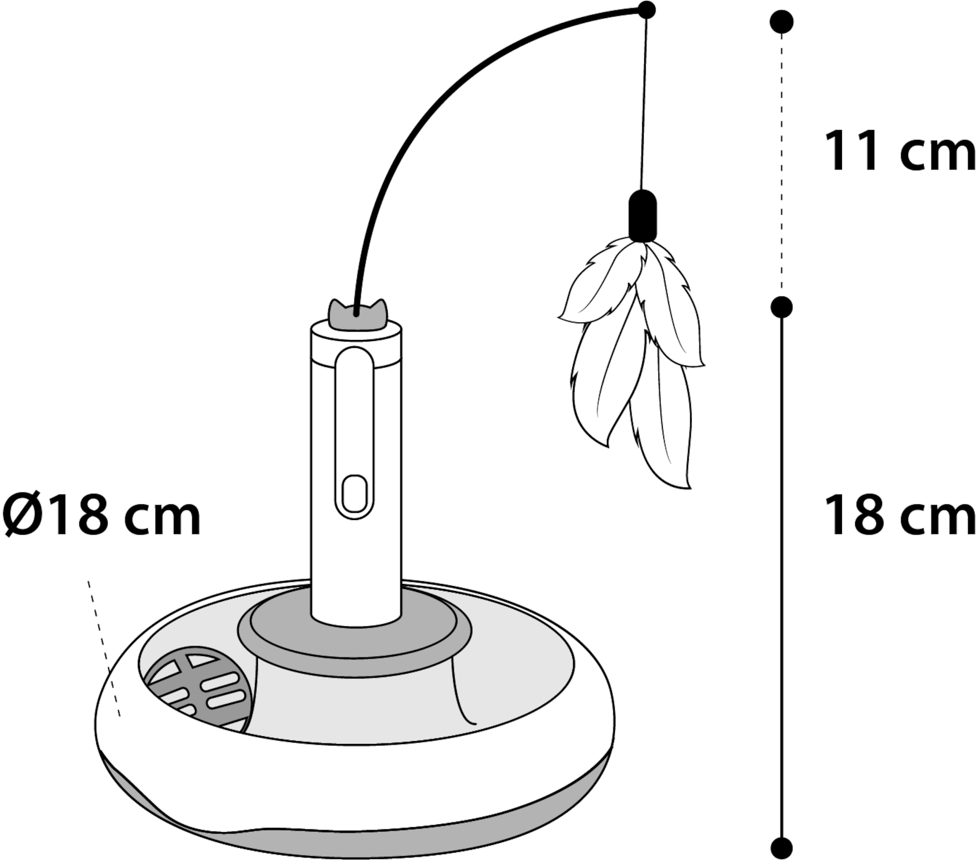 Flamingo Electronic toy Wassima Ball track with ball White