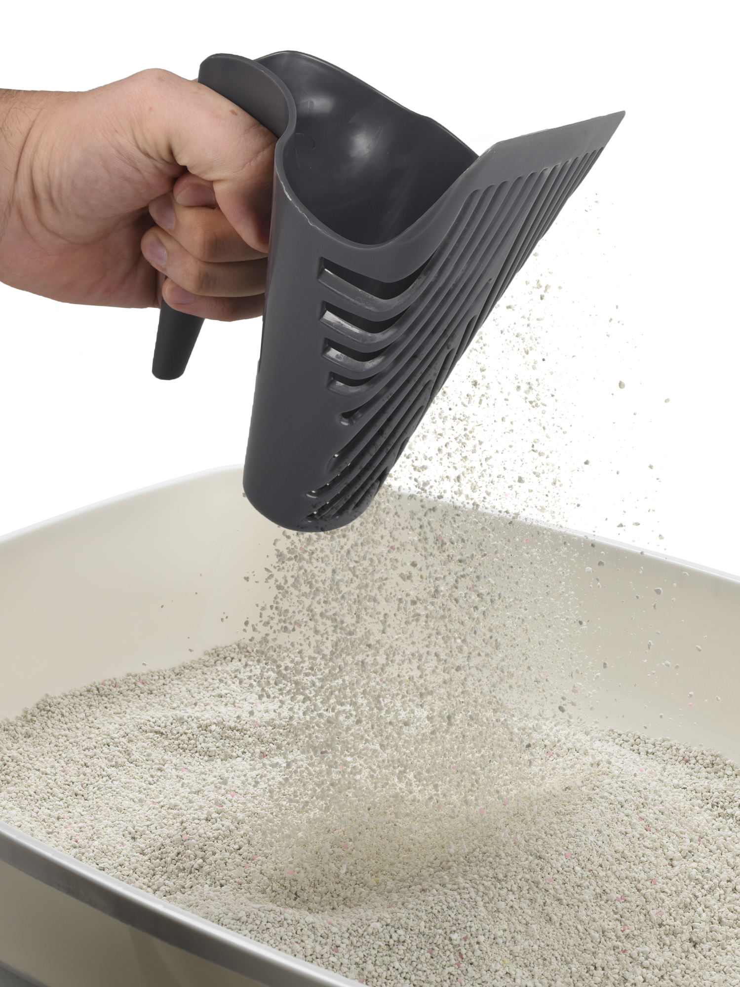 Flamingo Cat litter scoop 2 Cup Black