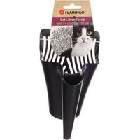 Flamingo Kattenbakschep 2 Cup Zwart
