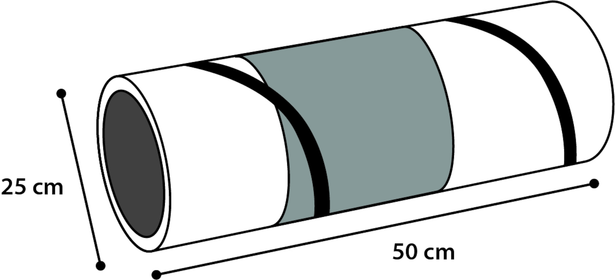 Flamingo Toy Linz Tunnel Grey & Blue