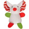 Speelgoed Flap Muis Meerdere kleuren Muis Wit, Groen, Rood Kerstmotief