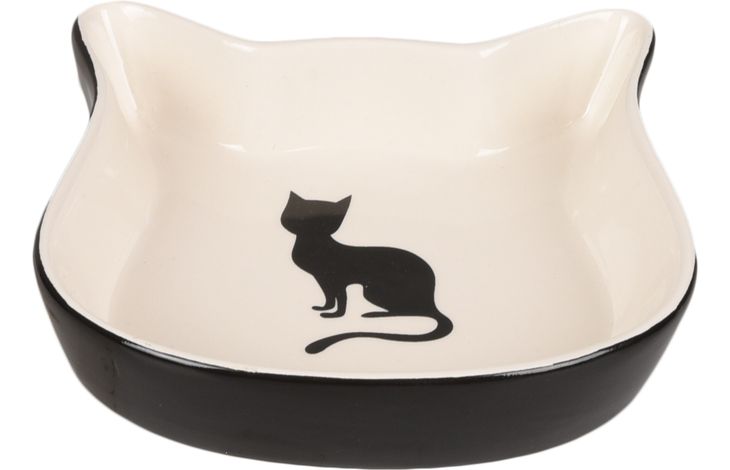 Flamingo Feeding and drinking bowl Nala Black & White