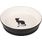 Feeding and drinking bowl Nala Round Black & White
