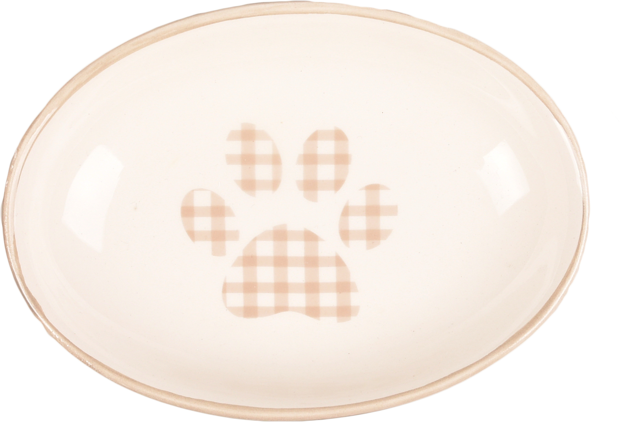 Flamingo Plato para comida Mylo Redondo Beige & Blanco