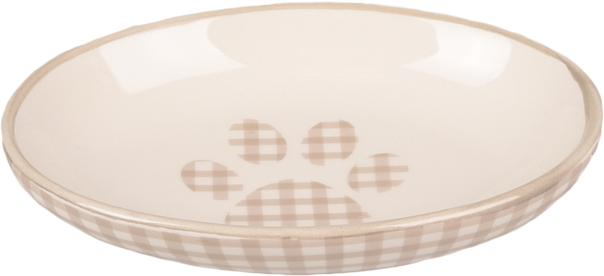 Flamingo Plato para comida Mylo Redondo Beige & Blanco